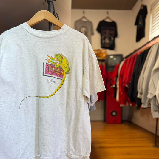 Vintage 90s Tropical Degrees Iguana Lizard T-Shirt - X-Large