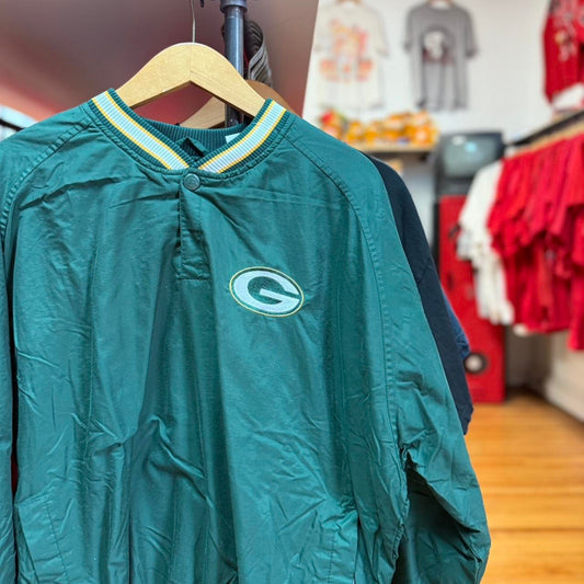 Vintage 90s Green Bay Packers Windbreaker Jacket