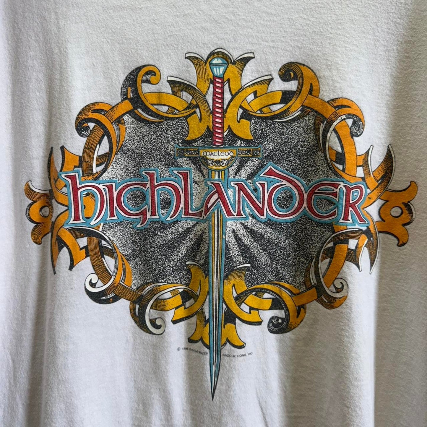 Vintage 90s Highlander Promo Movie T-Shirt