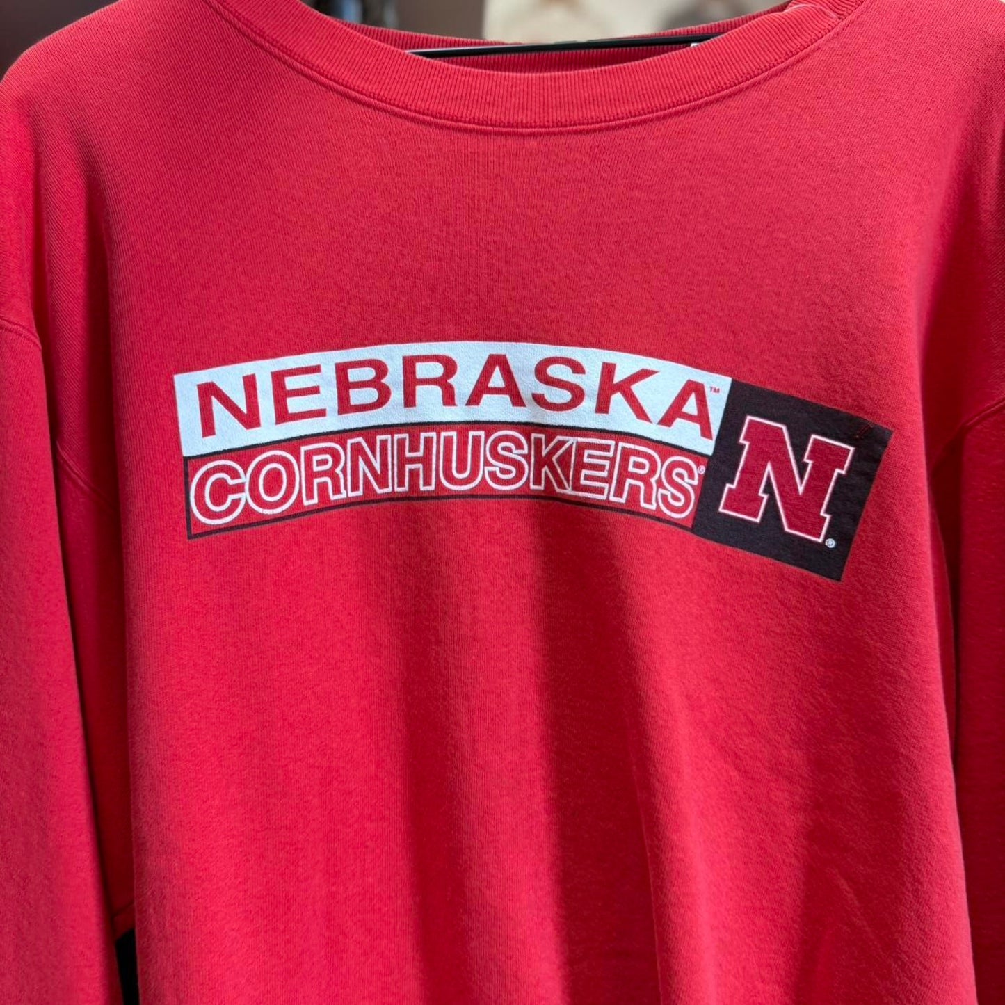 Vintage 90s Nebraska Huskers Football Crewneck