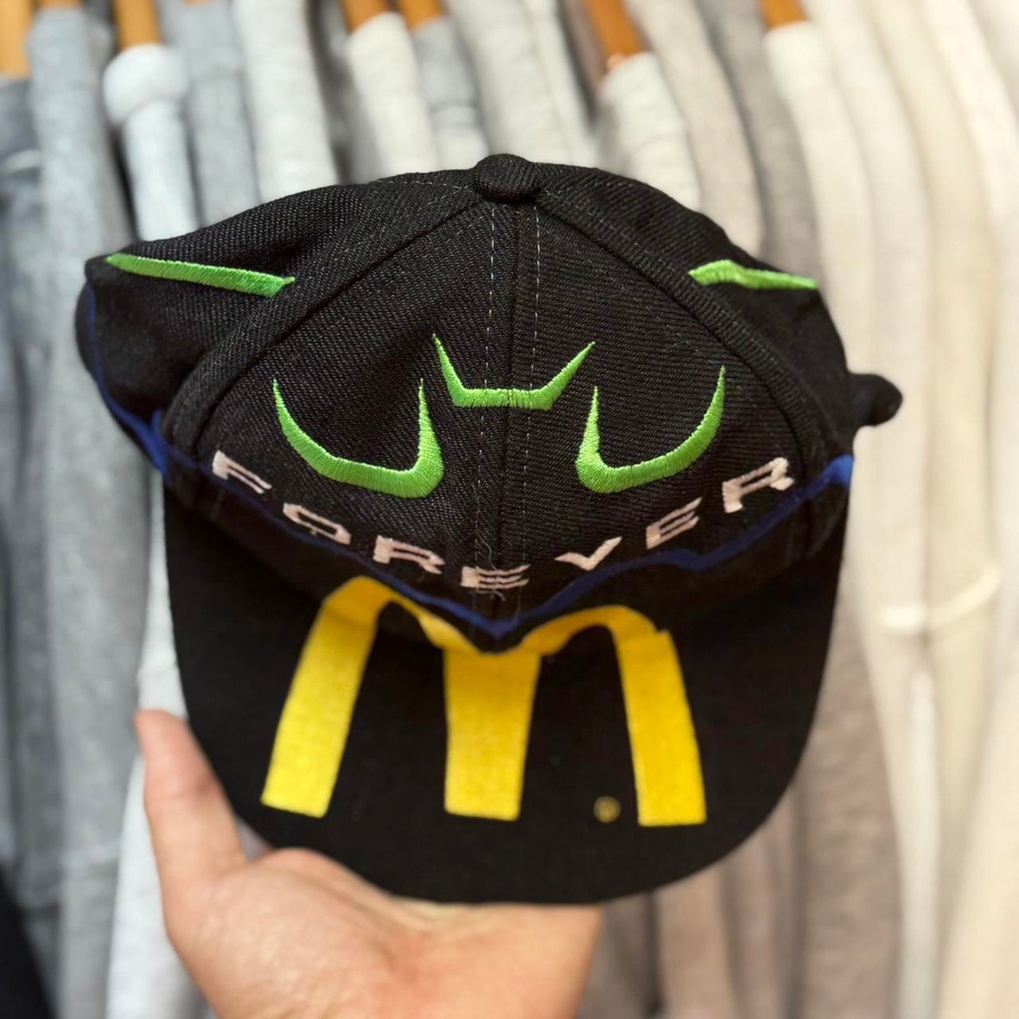 Vintage 90s Batman Forever McDonald’s Bill Elliot NASCAR Snapback