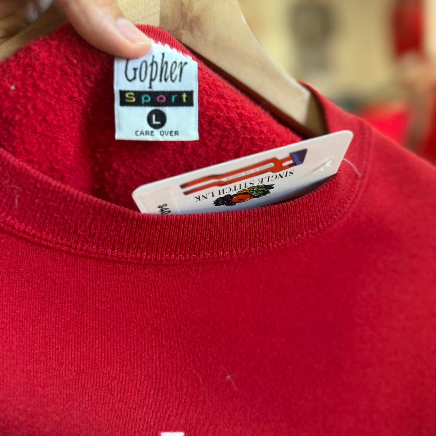 Vintage 90s Nebraska Huskers Football Player Crewneck