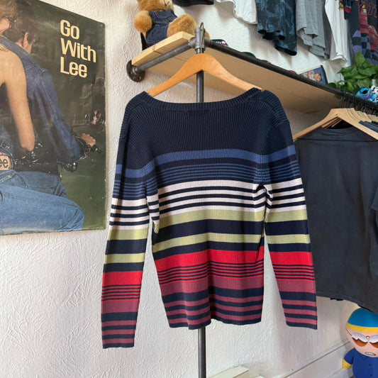 Vintage Liz Clairborne Striped Sweater - X-Large (W)