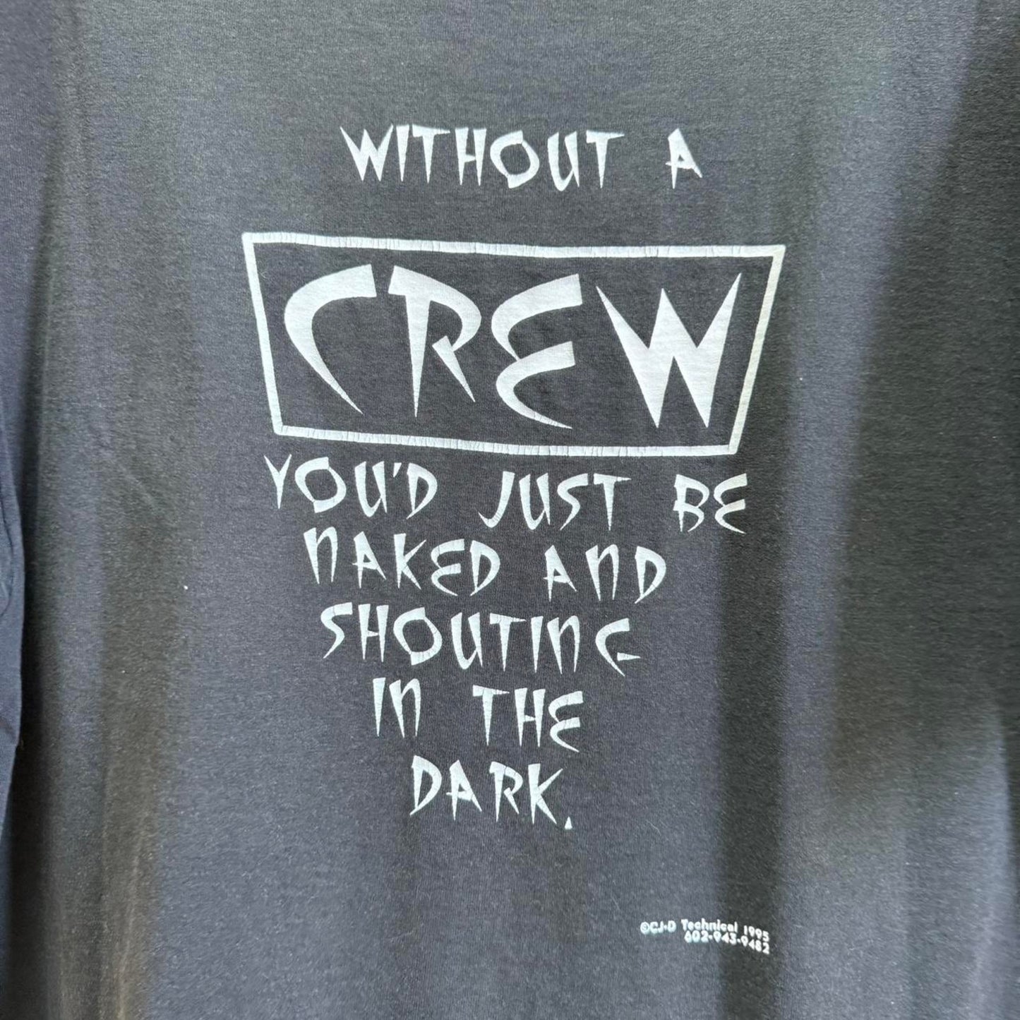 Vintage 90s Crew Naked and Shouting Band Concert T-Shirt