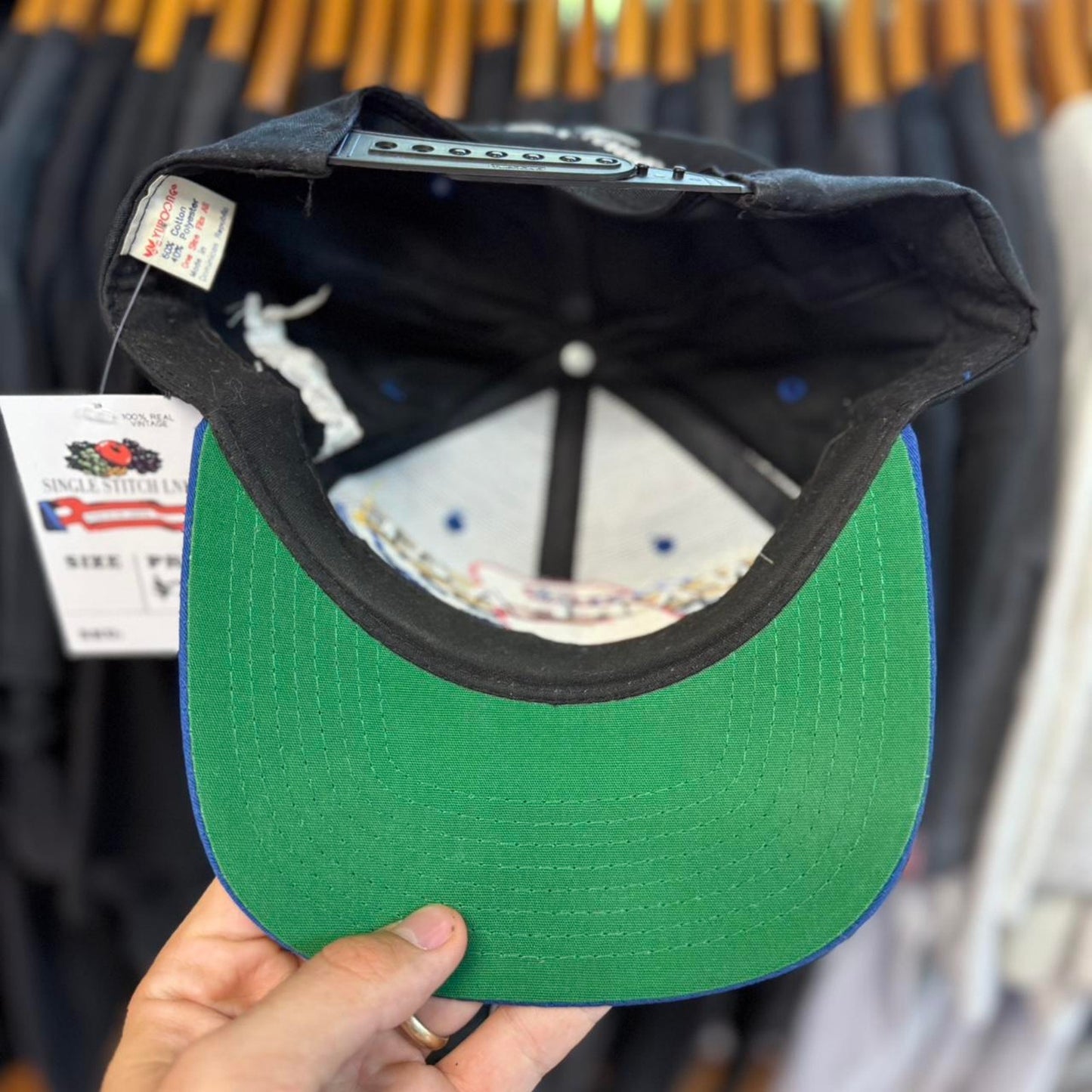 Vintage 90s Rusty Wallace NASCAR Racing Race Car Snapback