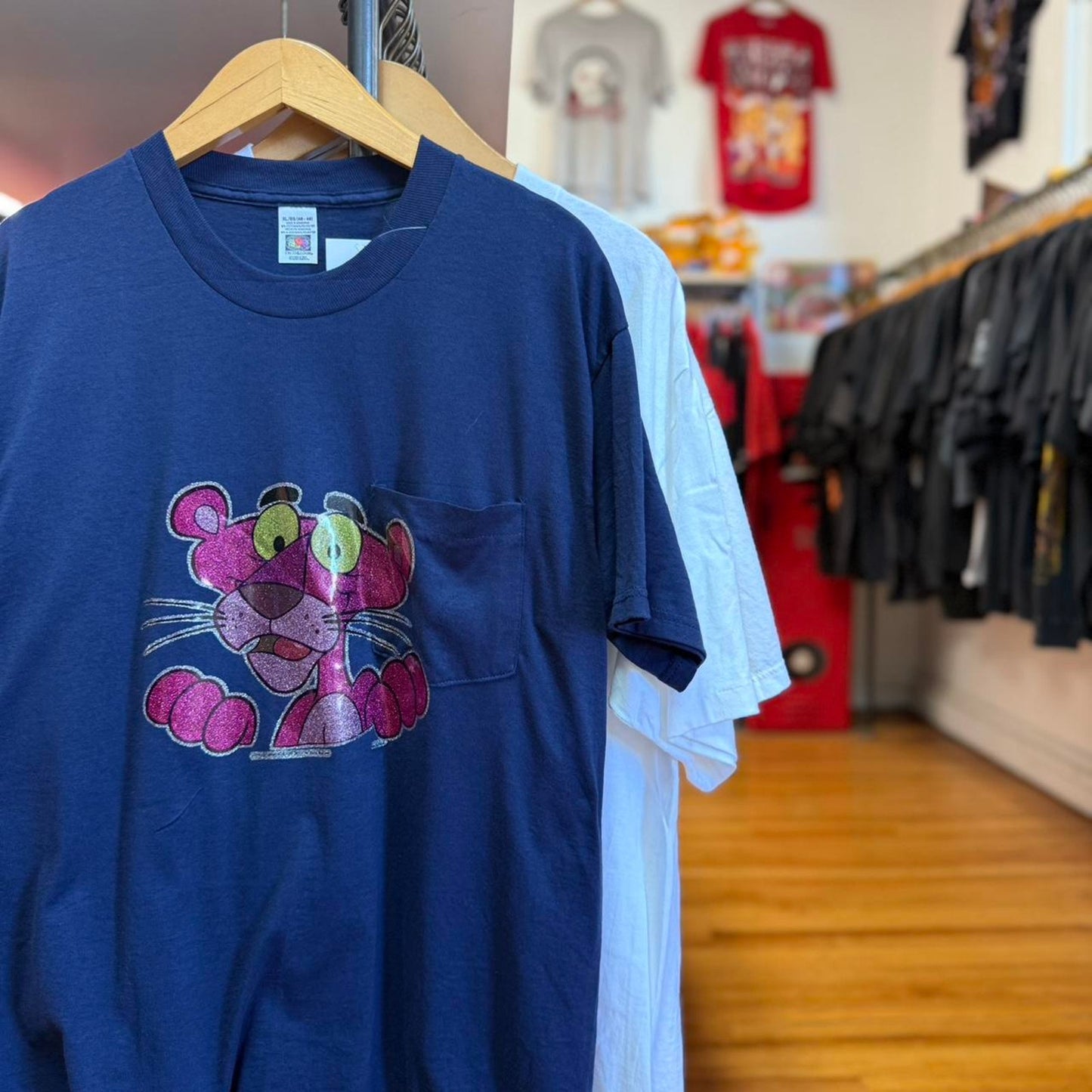 Vintage Pink Panther Pocket T-Shirt
