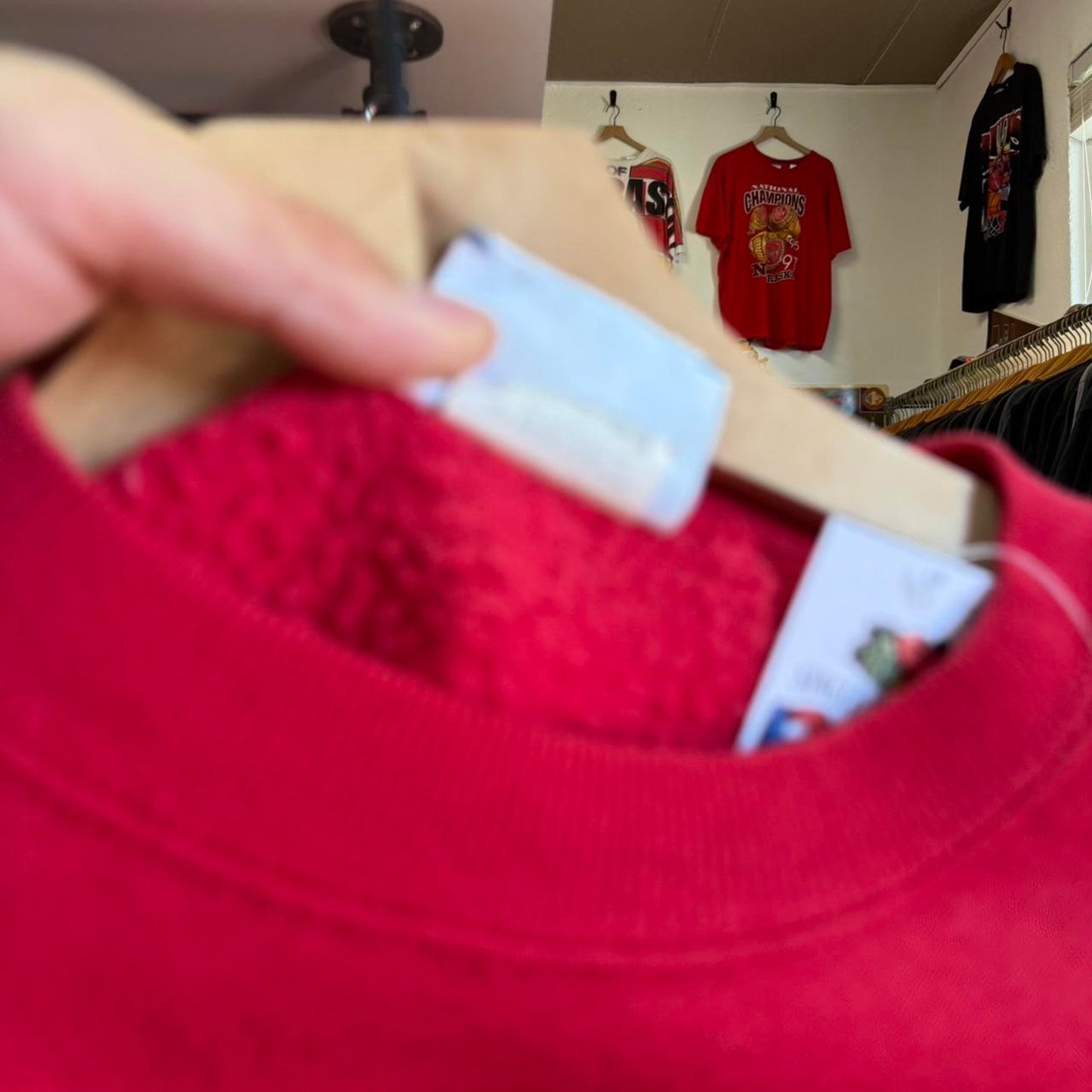 Vintage 90s Nebraska Huskers Chest Embroidery Big N Crewneck