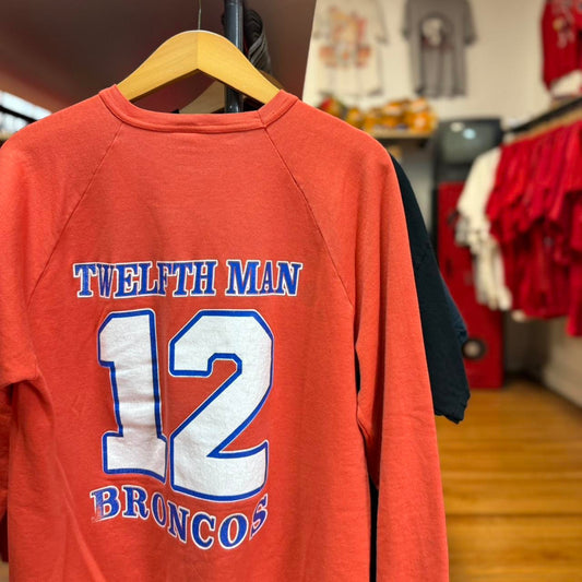 Vintage 80s Denver Broncos Twelfth Man NFL Crewneck