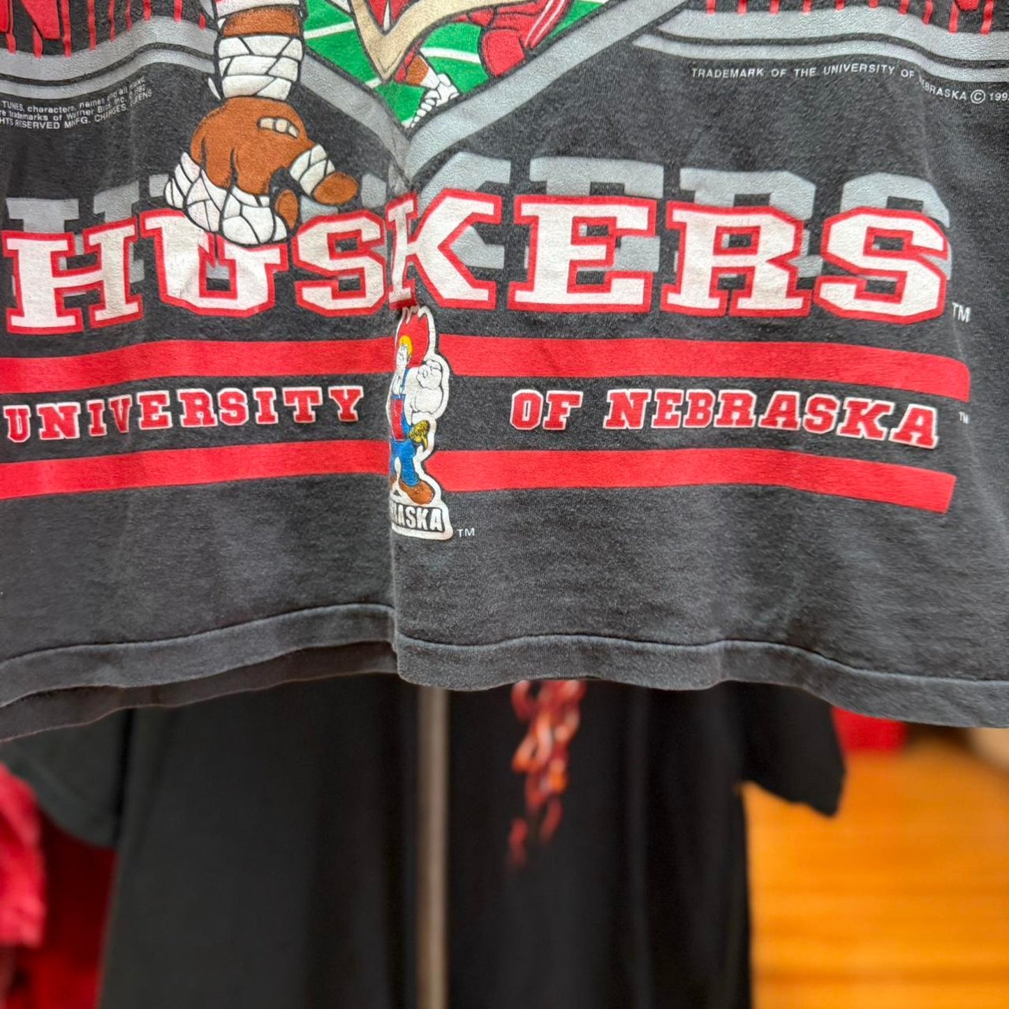 Vintage 90s Nebraska Huskers Taz Looney Tunes T-Shirt