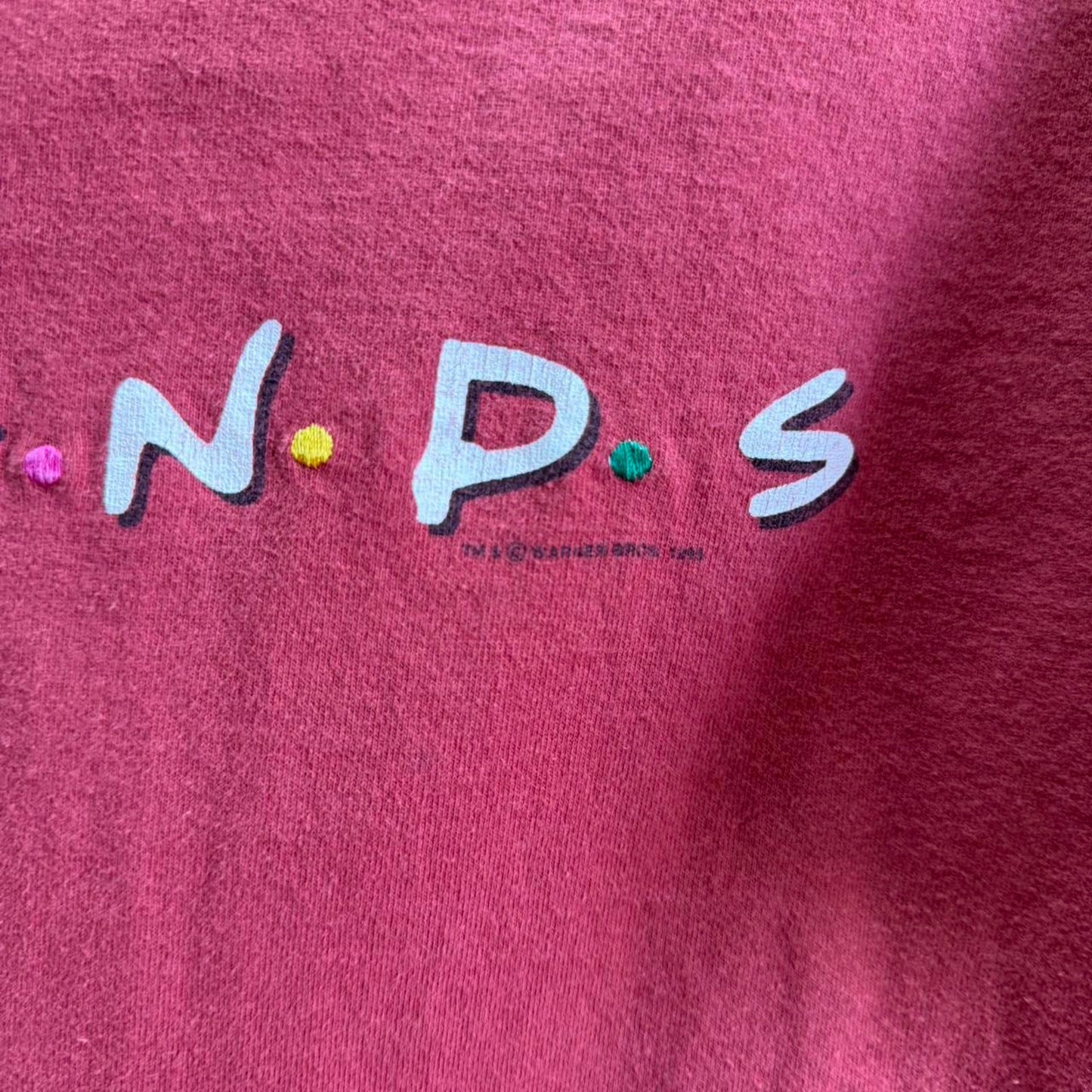 Vintage 90s Friends TV Show Logo Promo T-Shirt