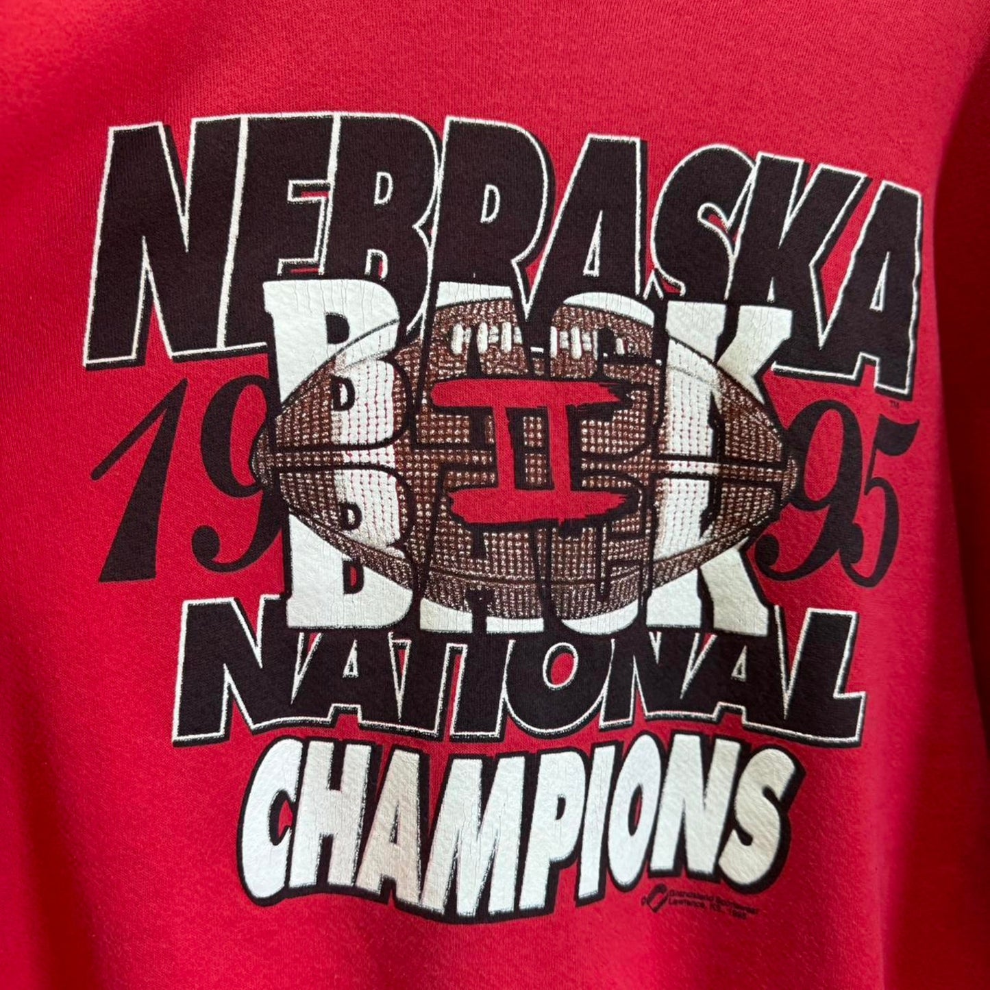 Vintage 90s Nebraska Huskers National Champions Crewneck