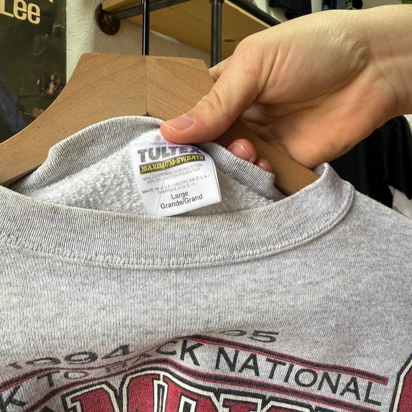 Vintage 90s Nebraska Huskers Champions Helmet Crewneck - Large