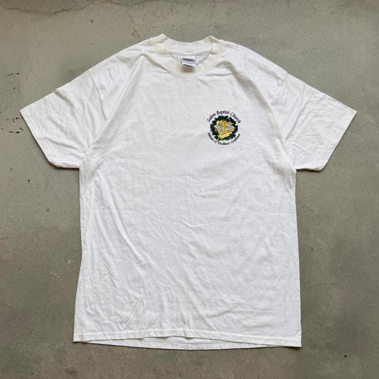 Vintage 90s On The Horizon of a New Beginning Jesus Bible T-Shirt - X-Large