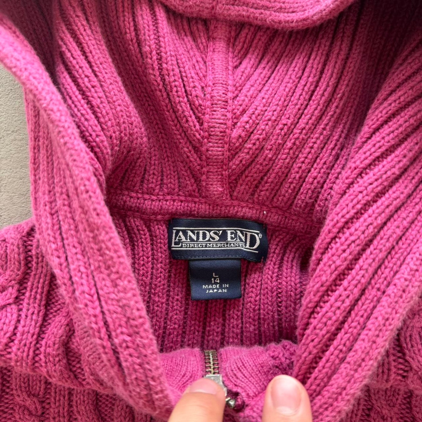 Vintage Y2K Knit Zip Up - 14W
