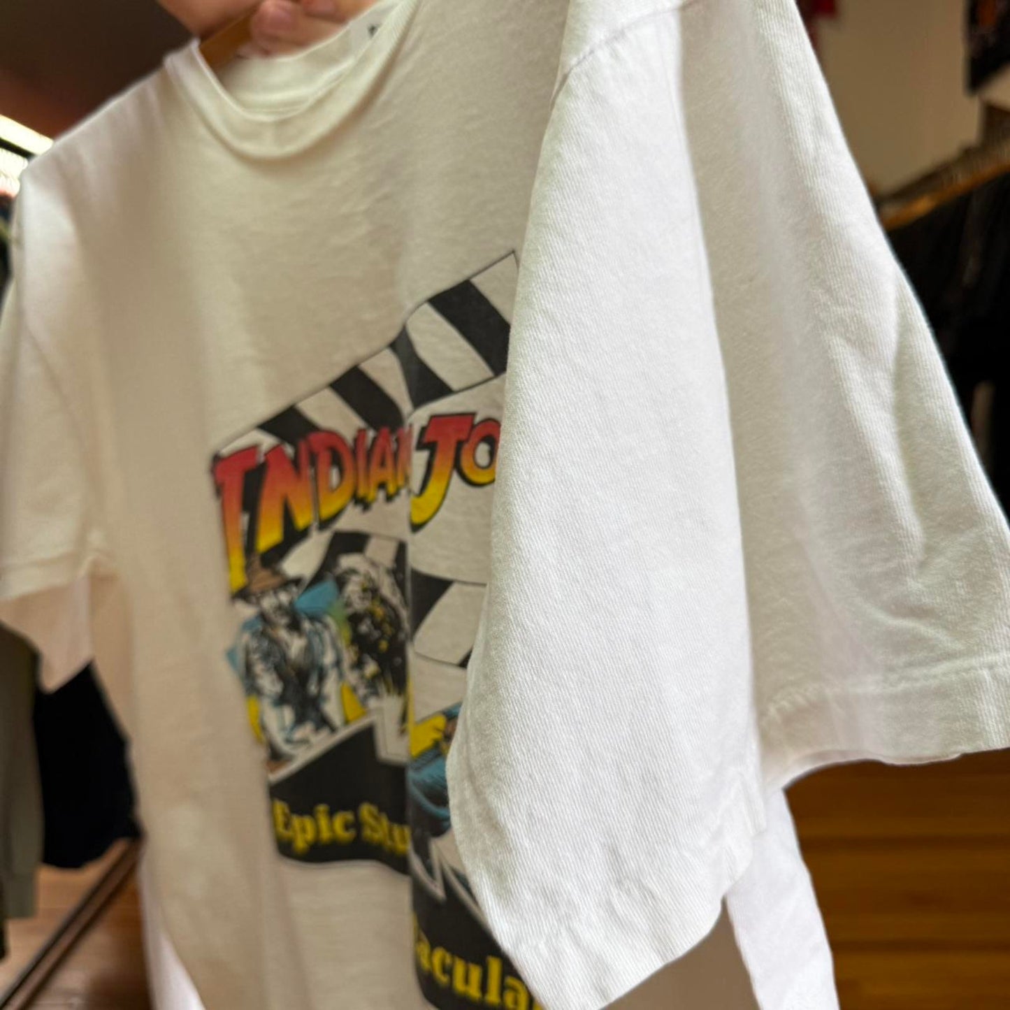 Vintage 90s Indiana Jones Epic Stunt Spectacular T-Shirt