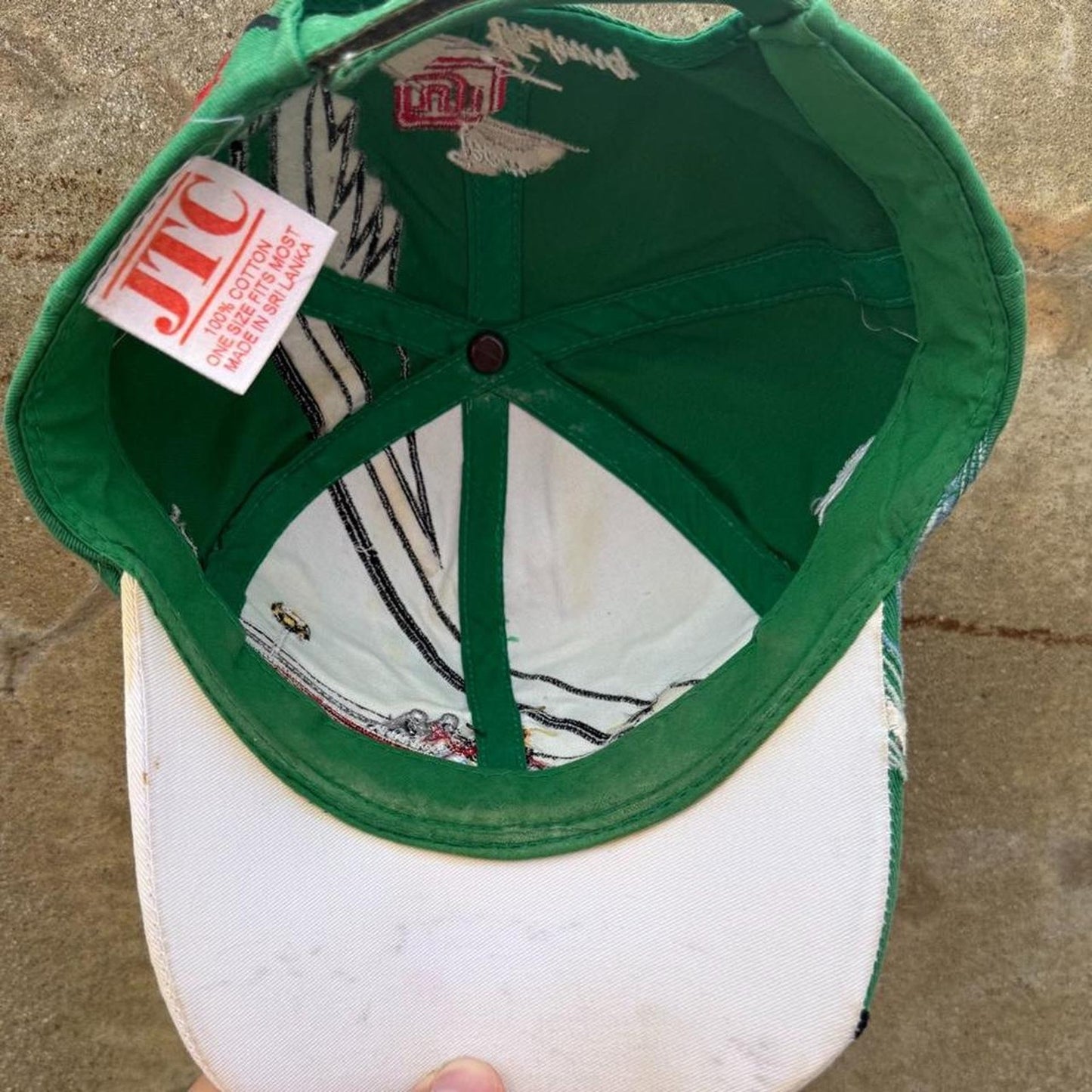 Vintage Fishing Boat Embroidered Cap