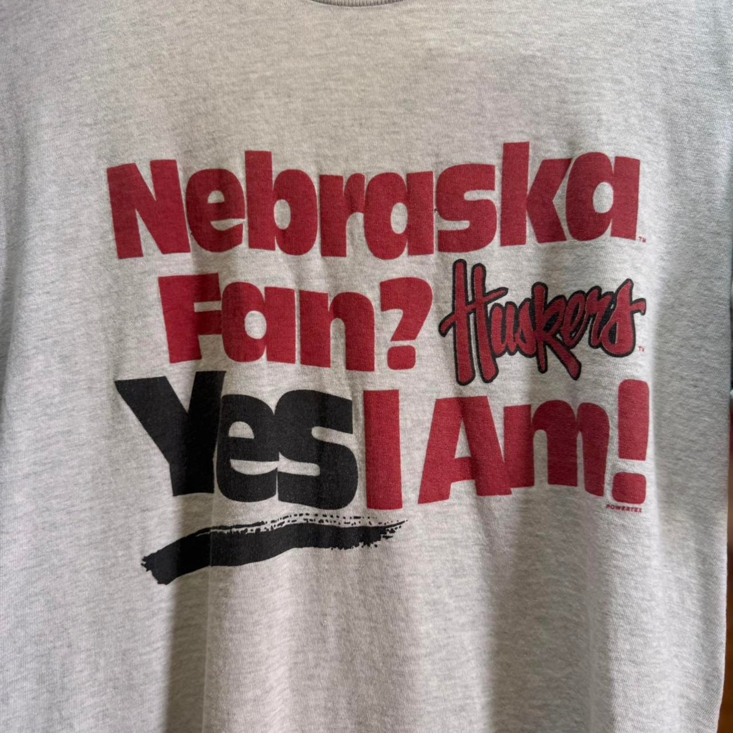 Vintage 90s Nebraska Huskers Fan T-Shirt - Large