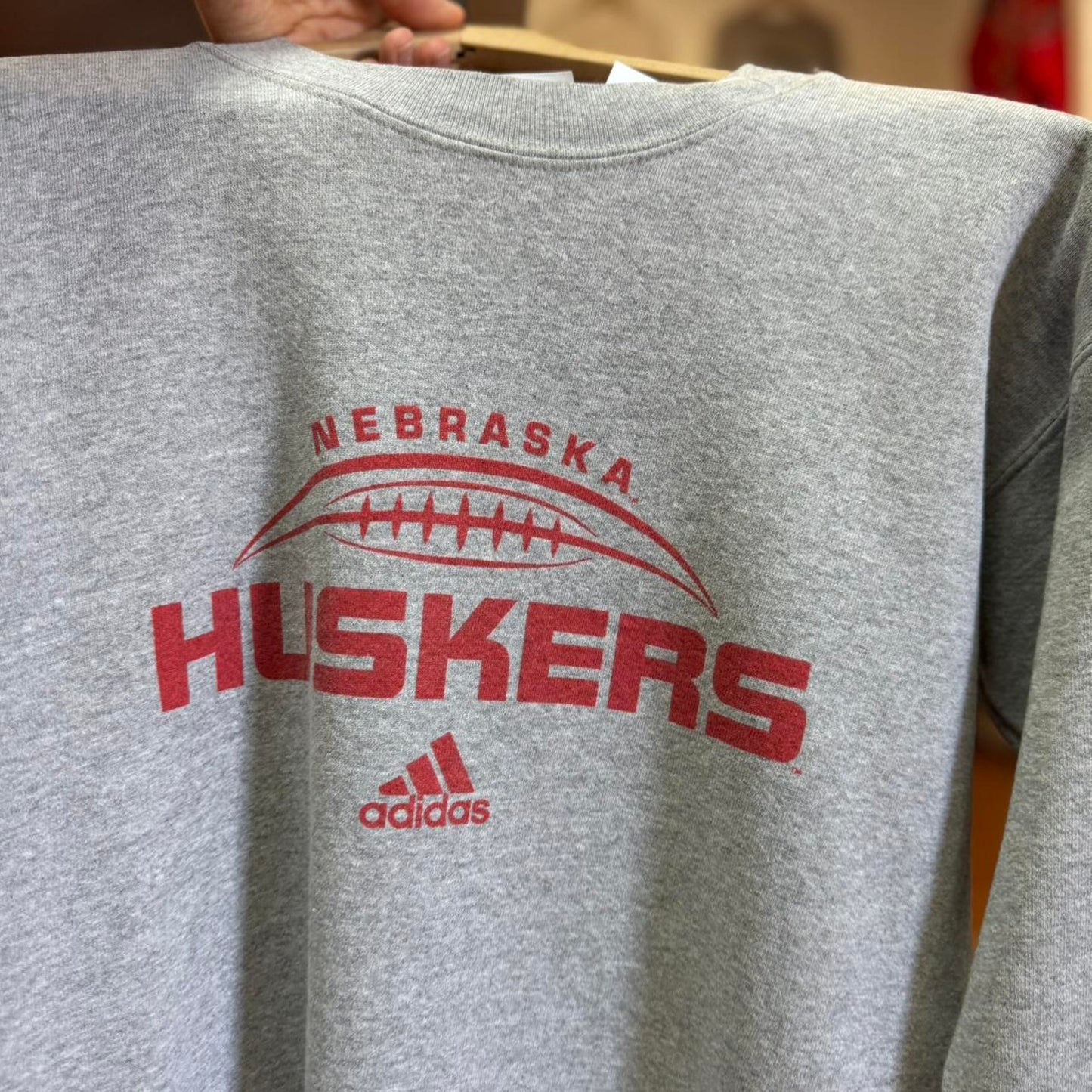 Vintage 90s Nebraska Huskers Adidas Crewneck
