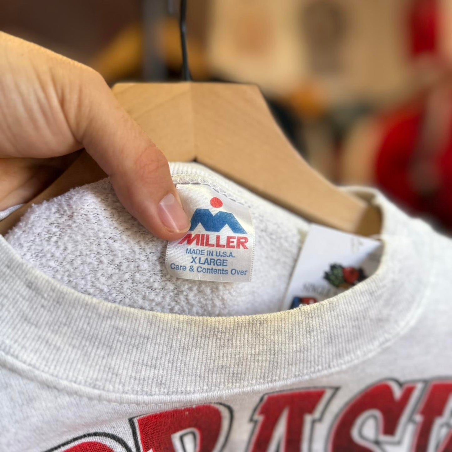 Vintage 90s Nebraska Huskers National Champions Helmet Crewneck