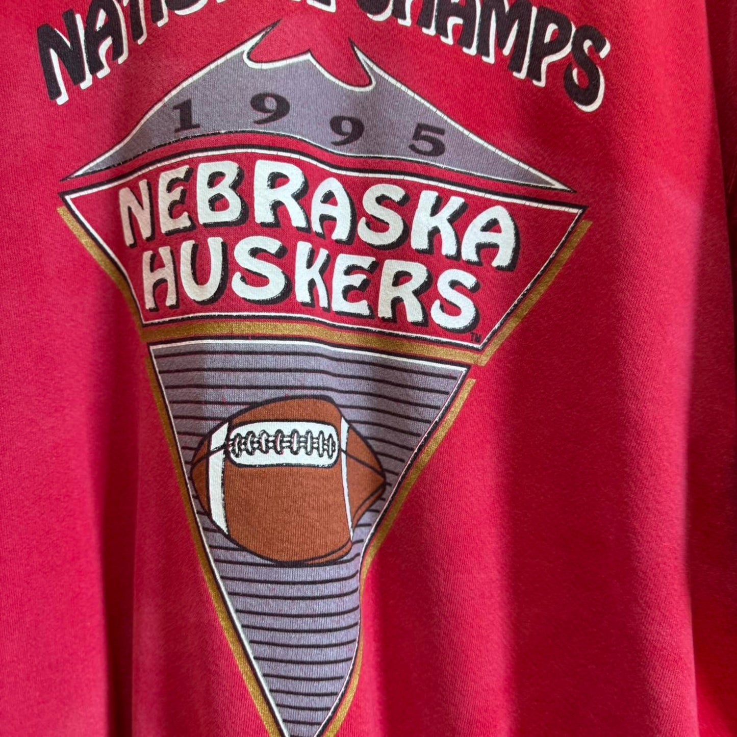 Vintage 90s Nebraska Huskers National Champs Crewneck