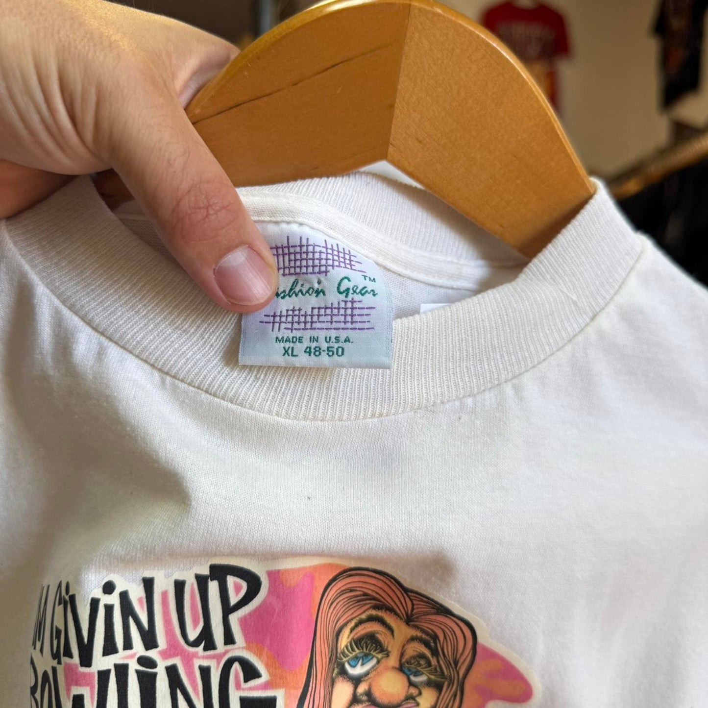 Vintage Bowling Give Up For Sex Joke Humor T-Shirt