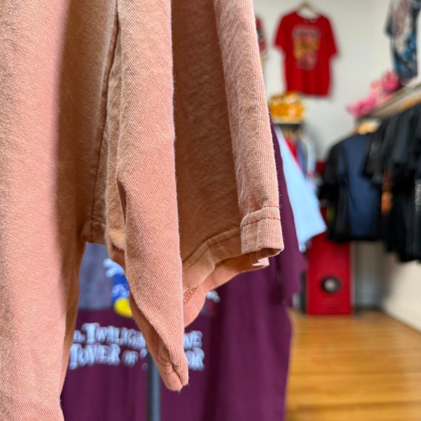 Vintage Y2K Faded Nike Swoosh Burnt Orange T-Shirt