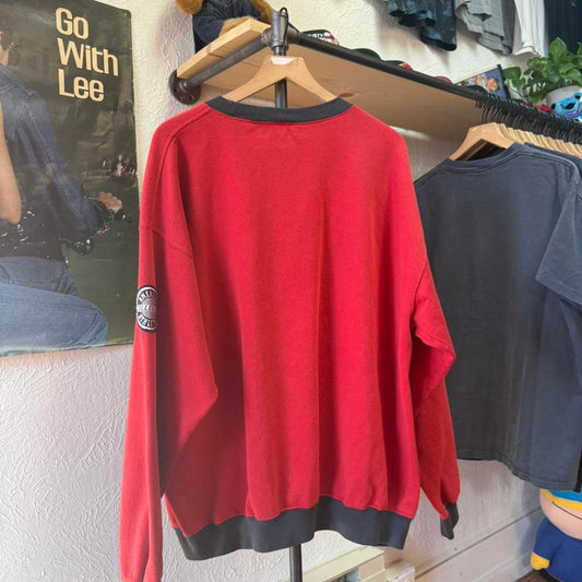 Vintage 90s Nebraska Huskers Football Crewneck - X-Large