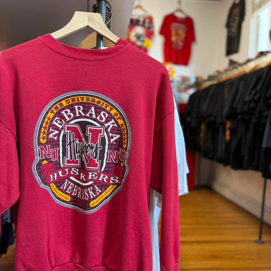Vintage 90s Nebraska Huskers Cornhuskers Football Crewneck