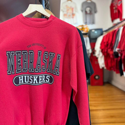 Vintage 90s Nebraska Huskers Football Crewneck