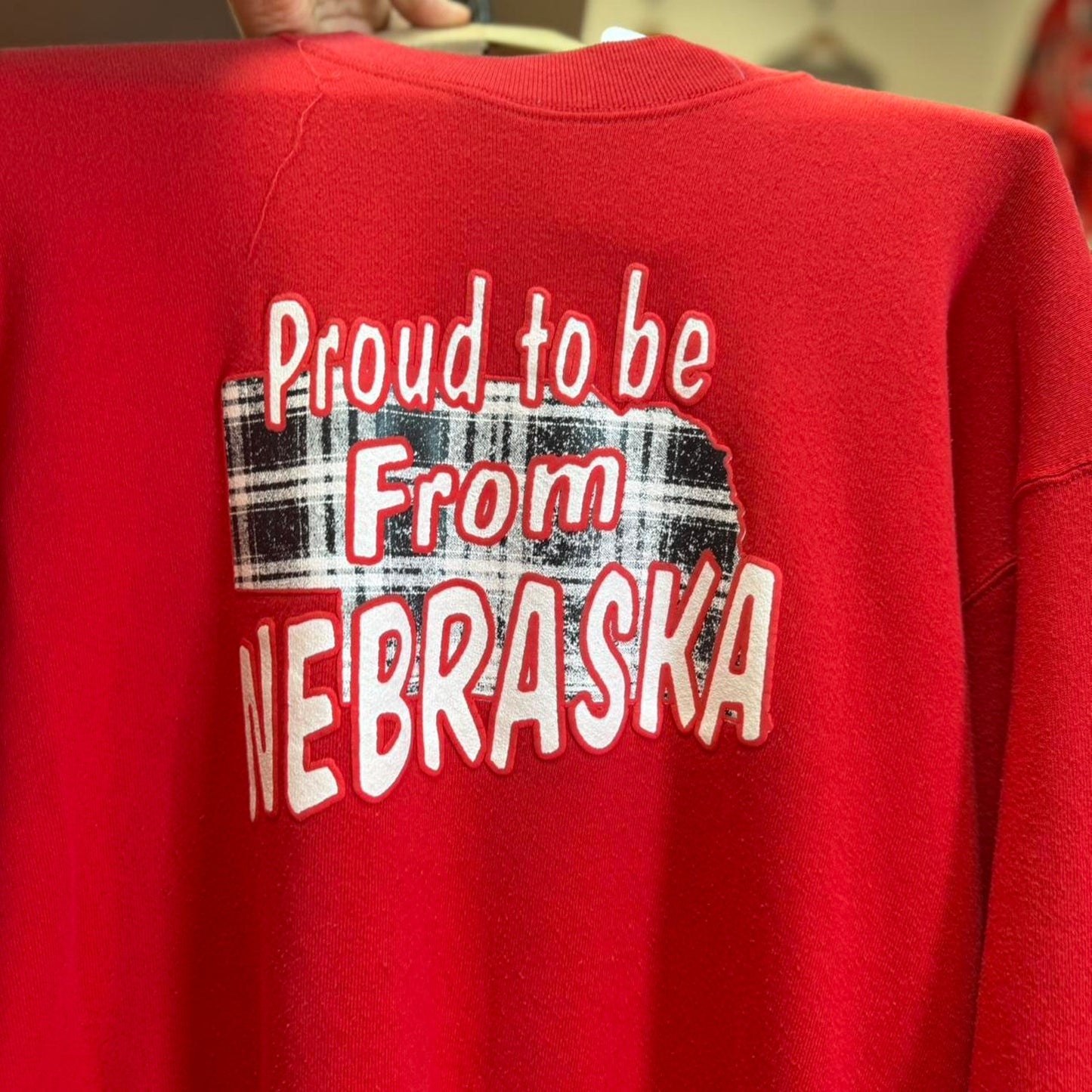 Vintage 90s Proud to be From Nebraska Crewneck