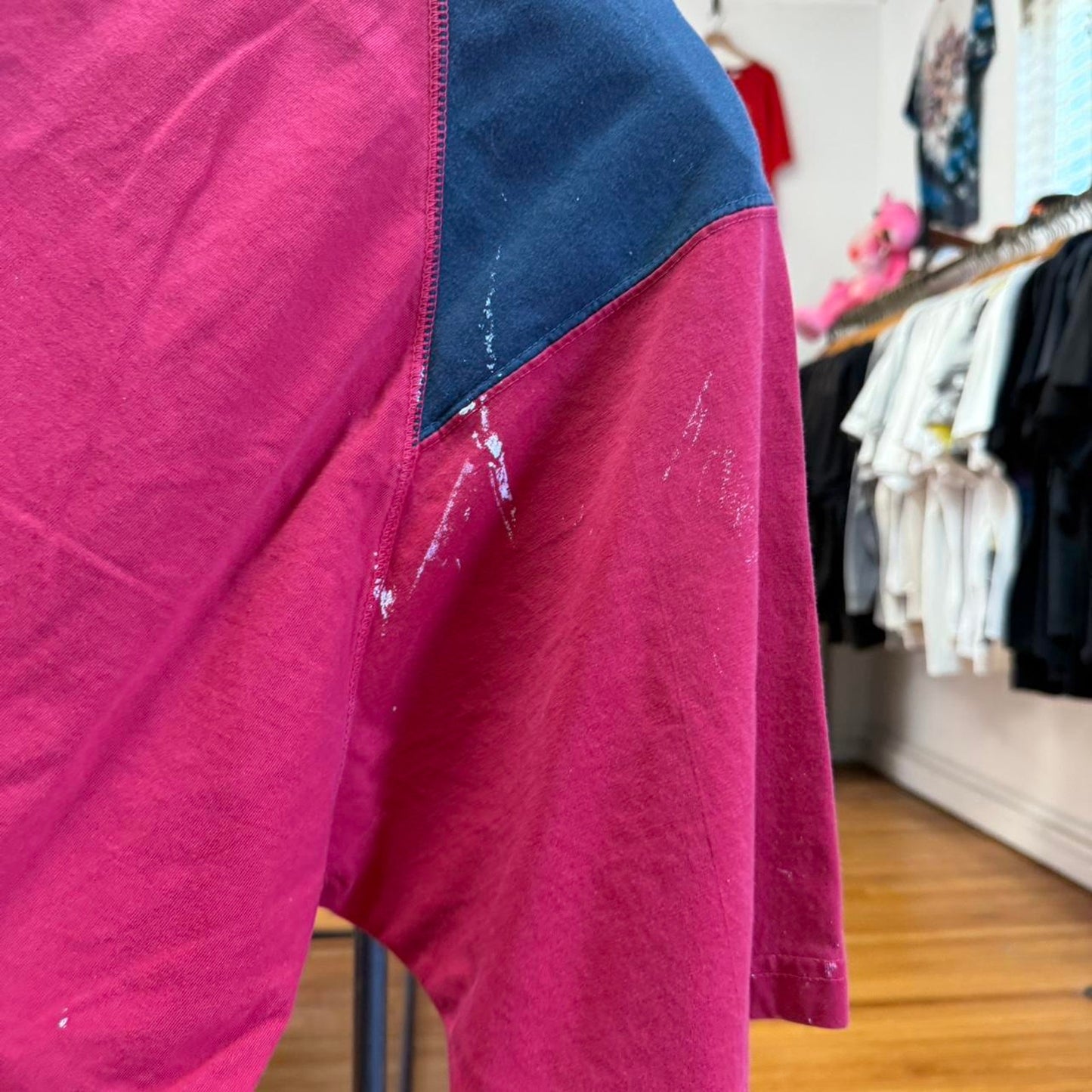 Vintage 90s Chaps Ralph Lauren Paint Splatter T-Shirt