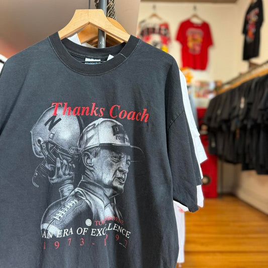 Vintage 90s Nebraska Huskers Thanks Coach Tom Osborne T-Shirt