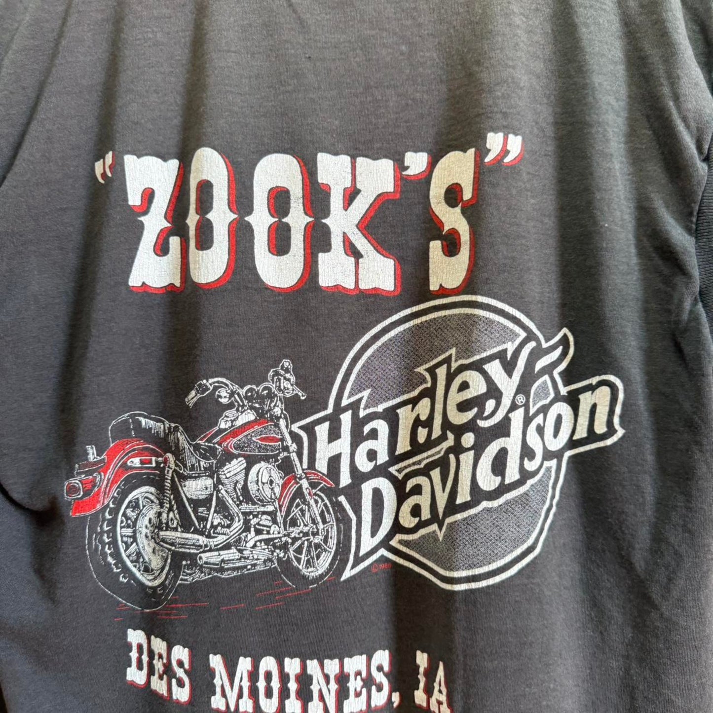 Vintage Harley Davidson Most Wanted Motorcycle Biker Cutoff Shirt