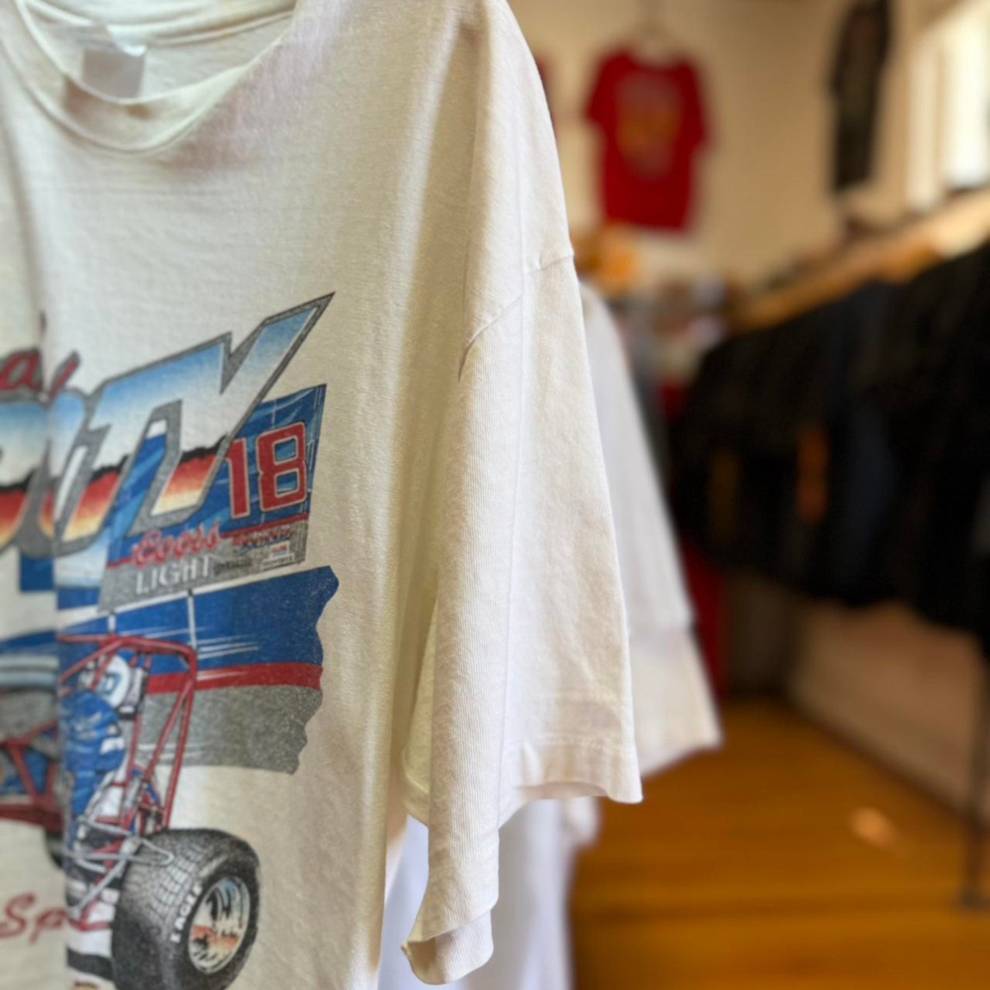 Vintage 90s Knoxville Nationals Racing Race Car NASCAR T-Shirt
