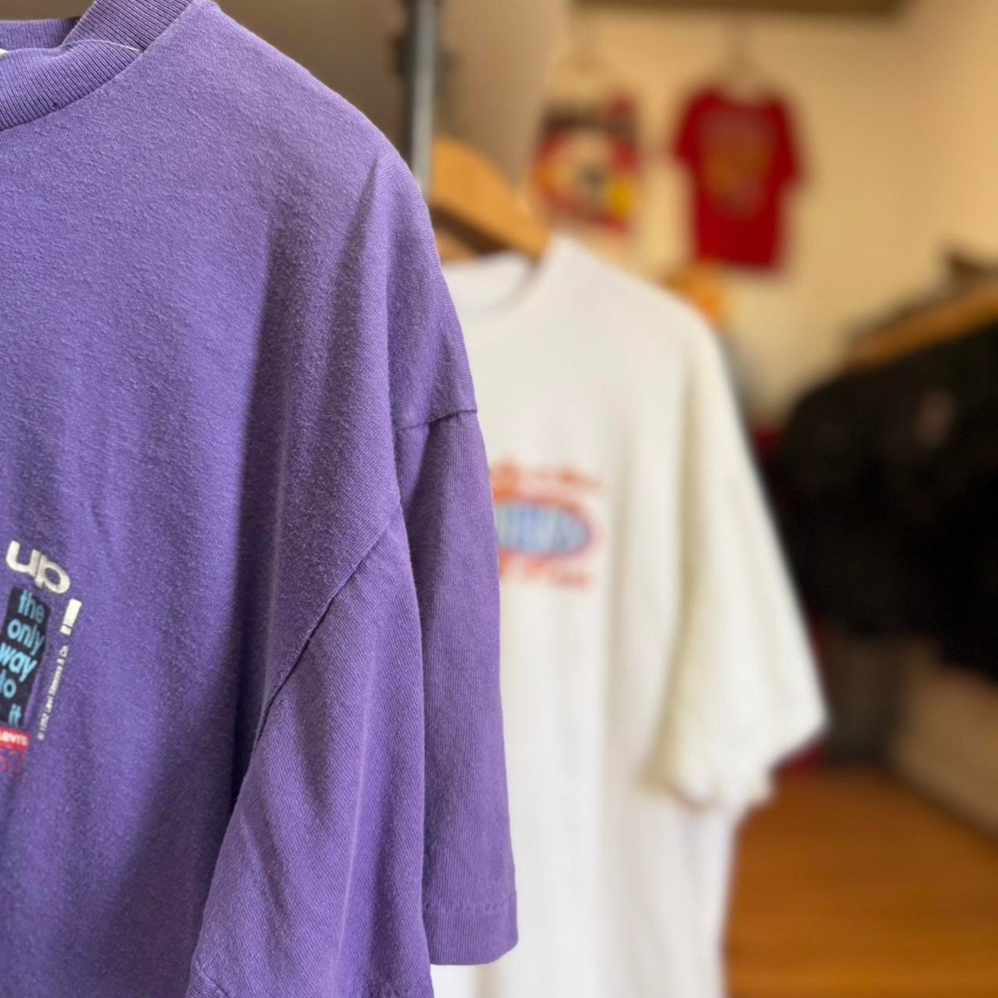 Vintage 90s Levi Strauss Jeans Button Up Your Fly T-Shirt