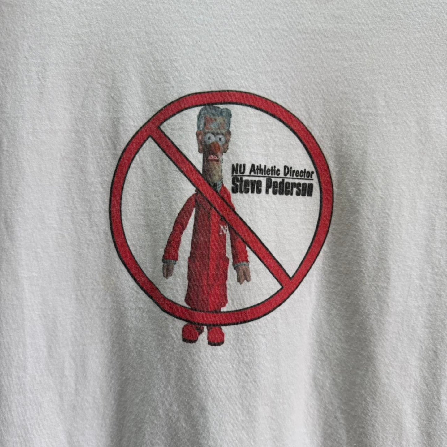 Vintage 90s Nebraska Huskers Anti Steve Pederson T-Shirt - Large