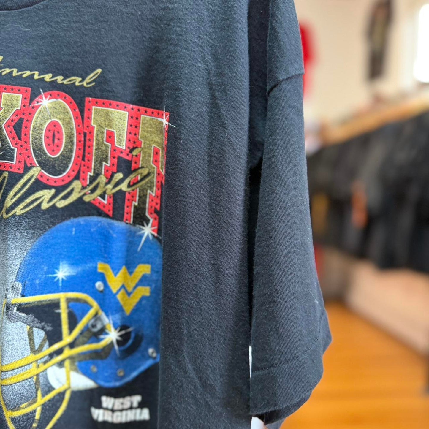Vintage 90s Nebraska Huskers Kickoff Classic Helmet T-Shirt