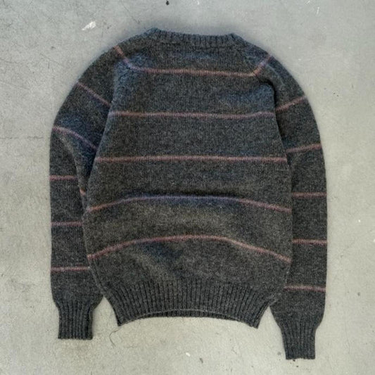 Vintage 90s Striped Sweater - Medium