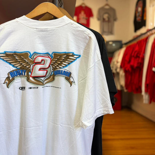 Vintage 90s NASCAR Rusty Wallace Racing T-Shirt - X-Large