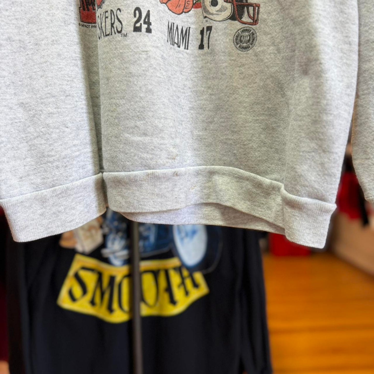 Vintage 90s Nebraska Huskers National Champs Cartoon Crewneck