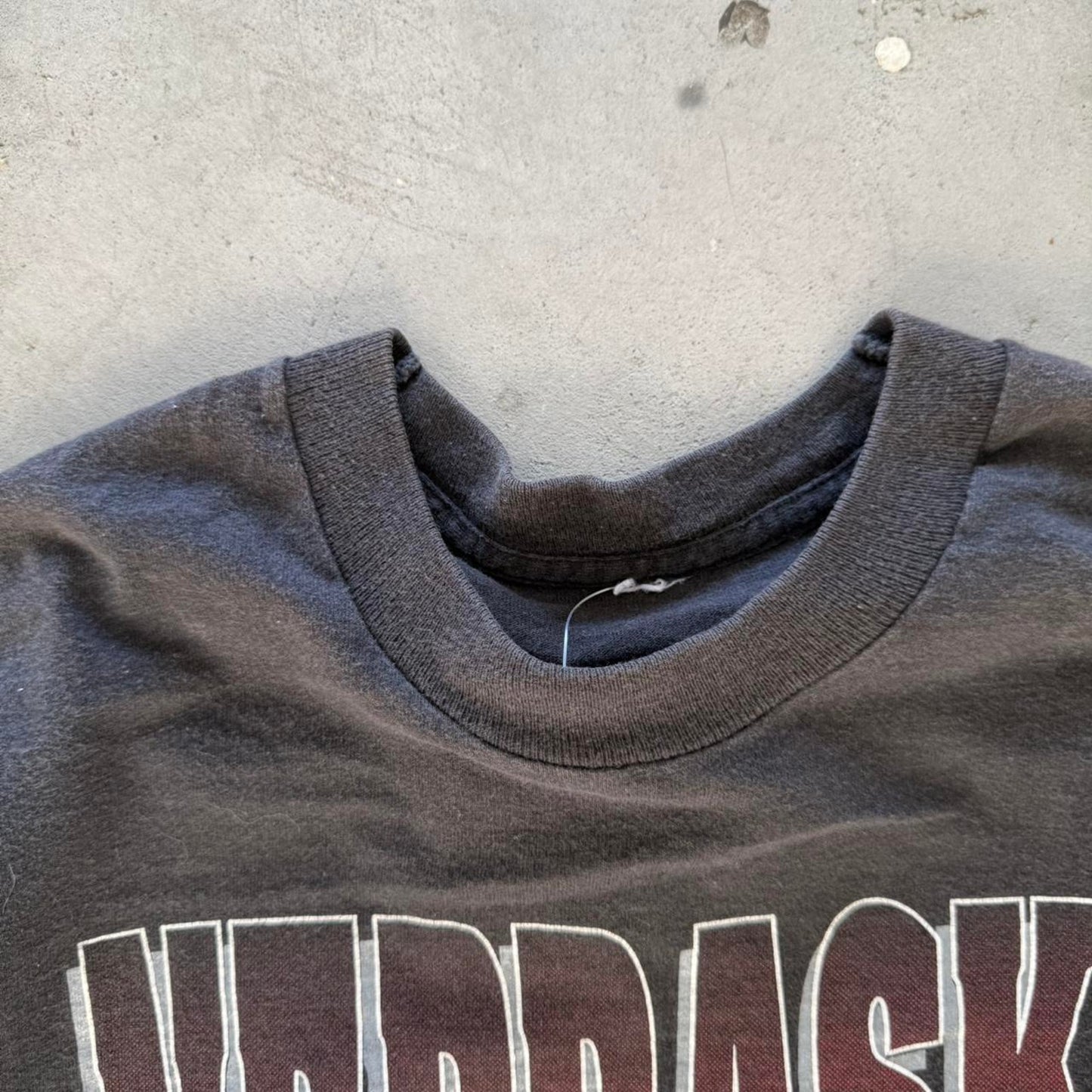 Vintage 90s Nebraska Huskers Back to Back National Champions Trophy T-Shirt - Medium