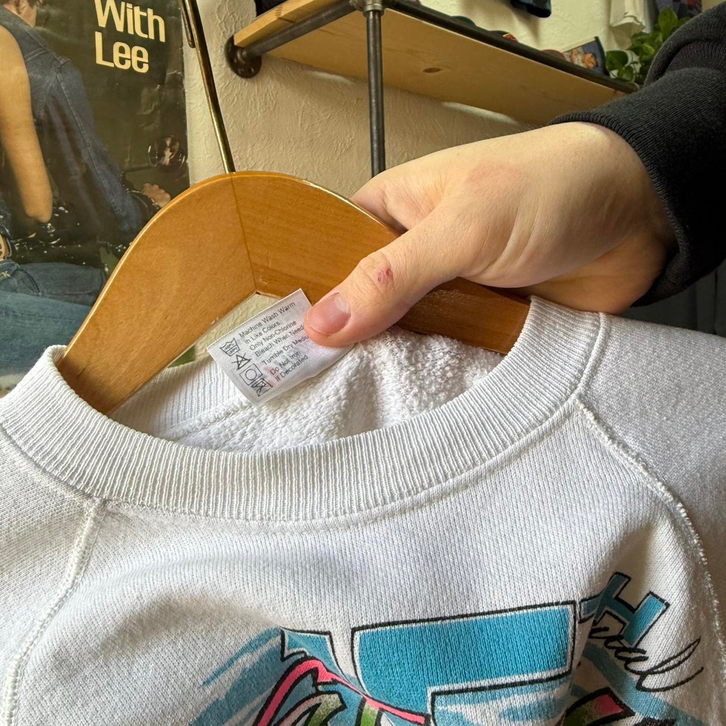 Vintage 80s Last Run Hot Rod Car Crewneck - Large