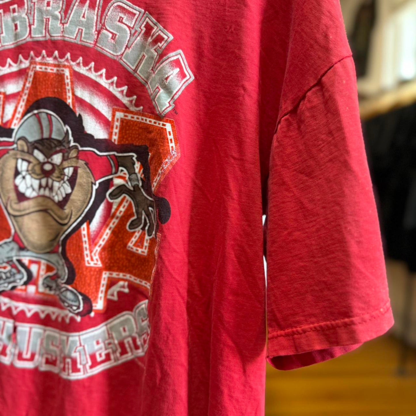 Vintage 90s Nebraska Huskers Taz Looney Tunes T-Shirt
