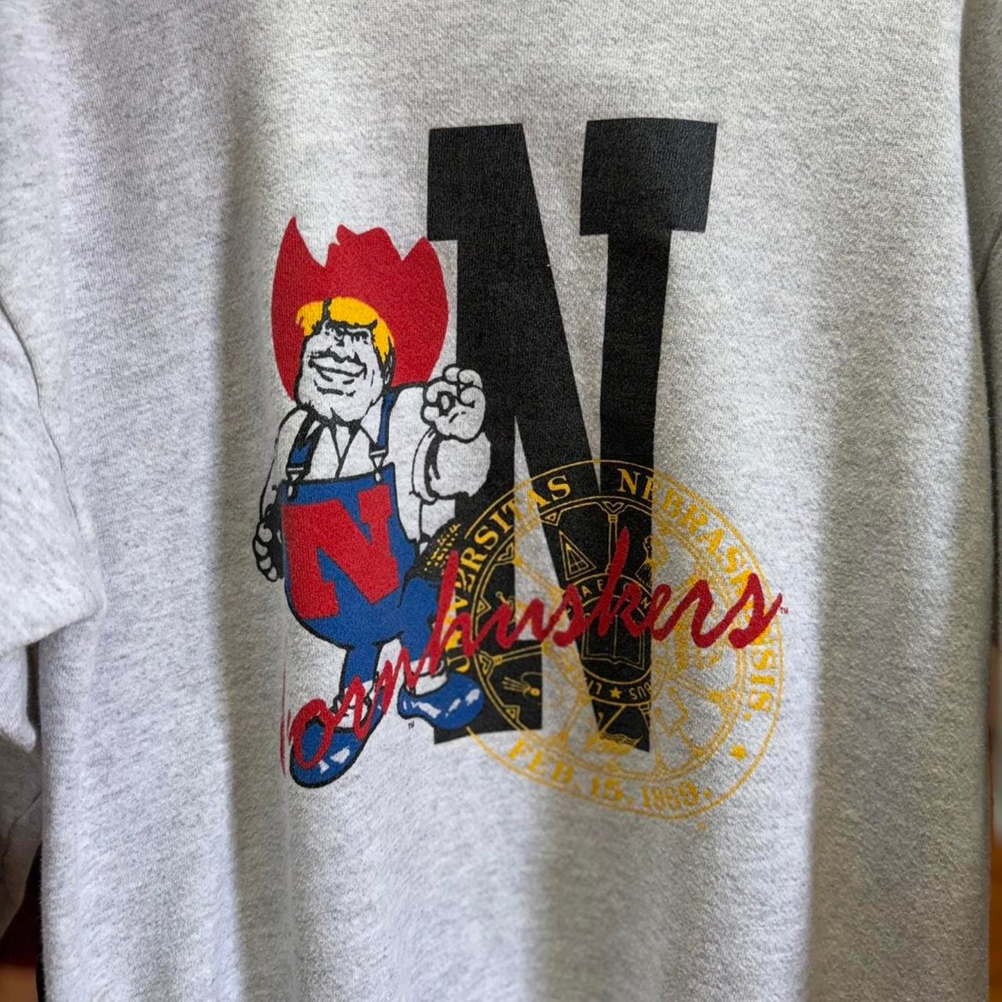 Vintage 90s Nebraska Huskers Herbie Crewneck