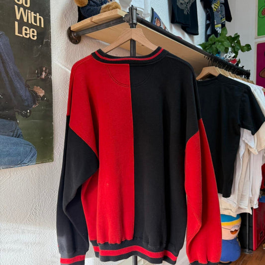 Vintage 90s Nebraska Huskers Color Block Crewneck - X-Large