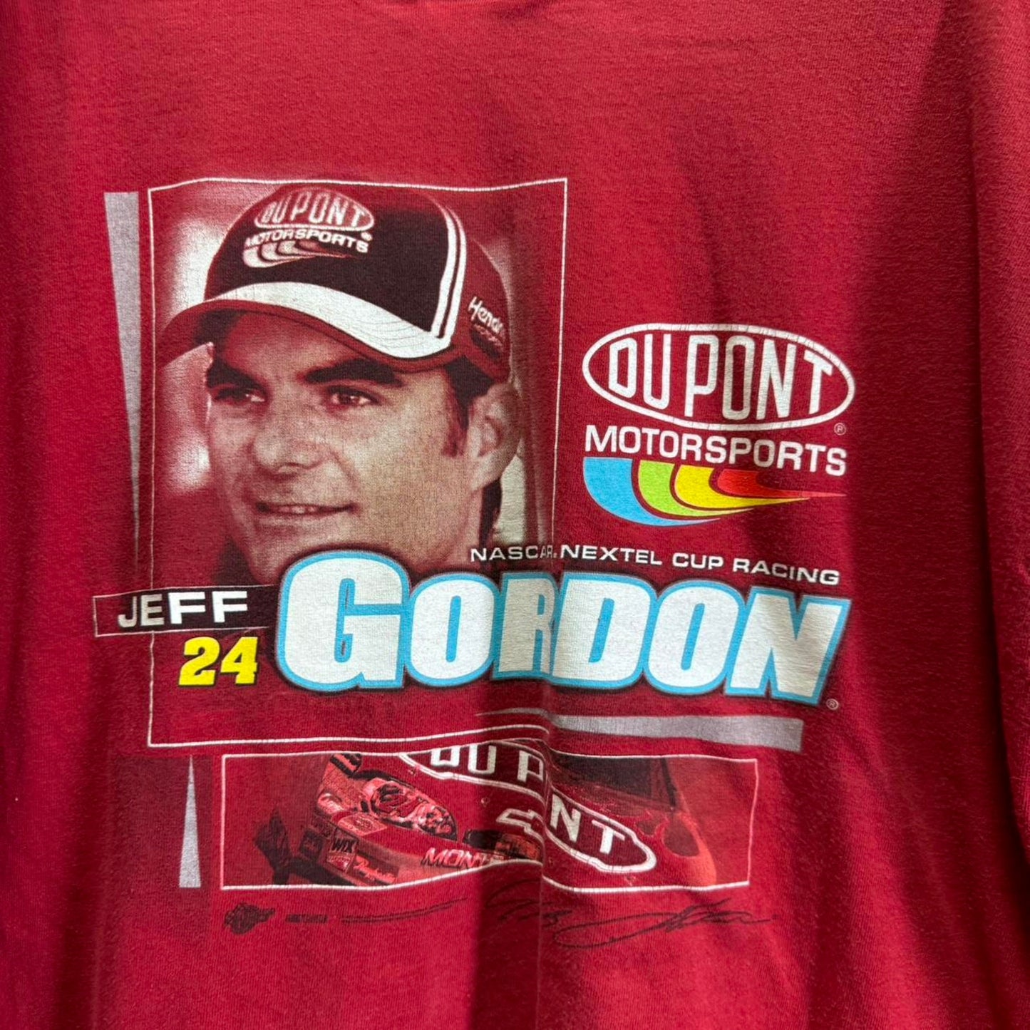 Vintage Y2K Jeff Gordon NASCAR Racing Race Car T-Shirt