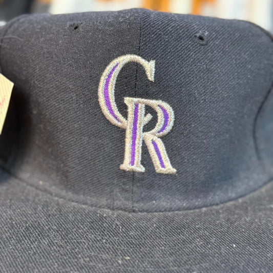 Vintage 90s Colorado Rockies MLB Fitted Cap