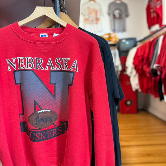 Vintage 90s Nebraska Huskers Football Russell Athletic Crewneck