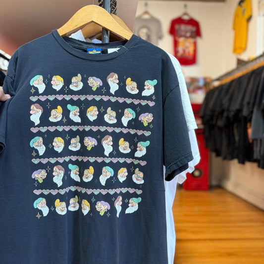 Vintage 90s Disney Snow White Dwarves Mickey T-Shirt