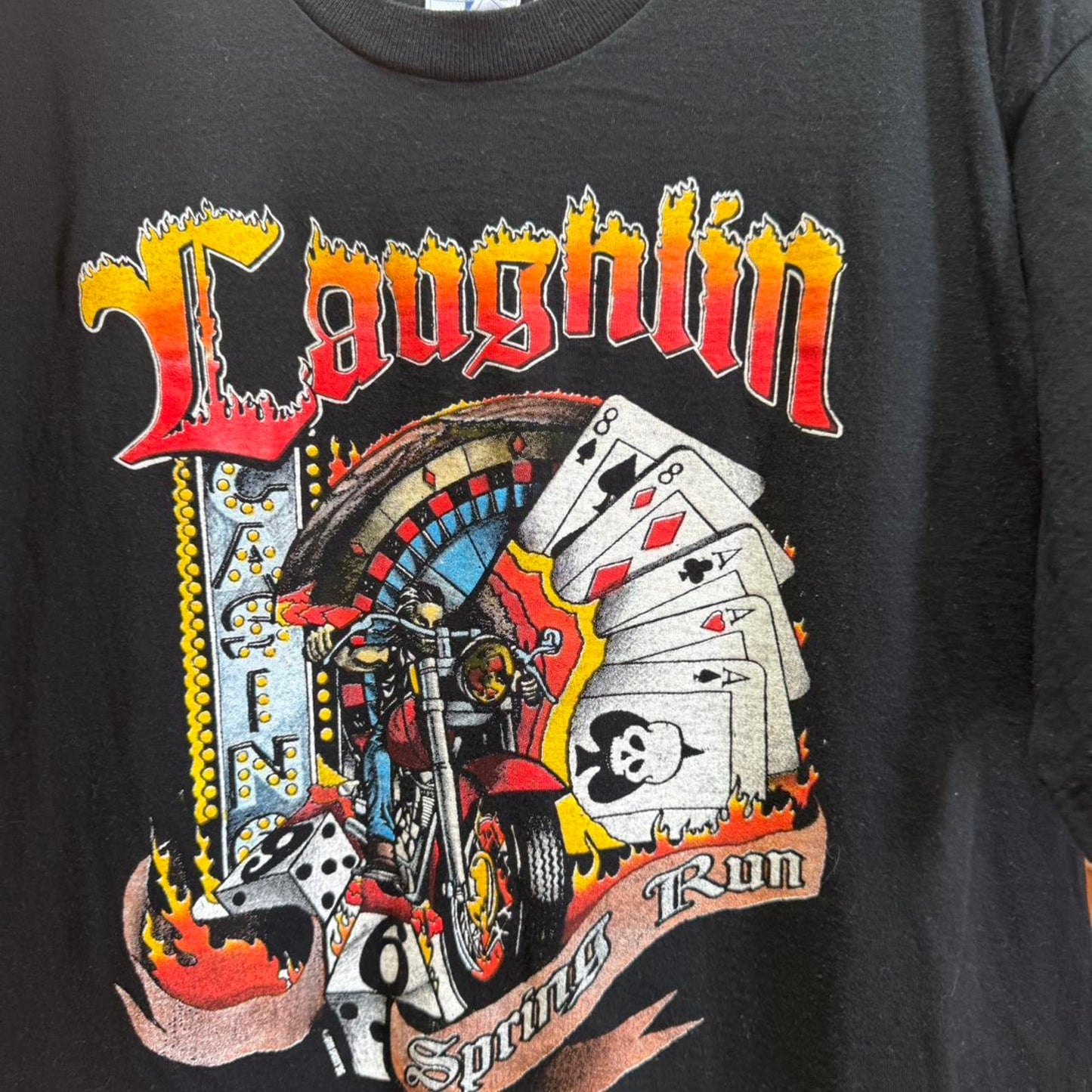 Vintage 90s Laughlin Spring Run Biker T-Shirt